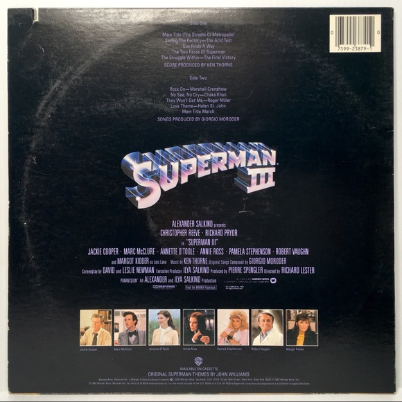 SUPERMAN III record (Reeve, Pryor, Kidder) - Picture 3 of 5